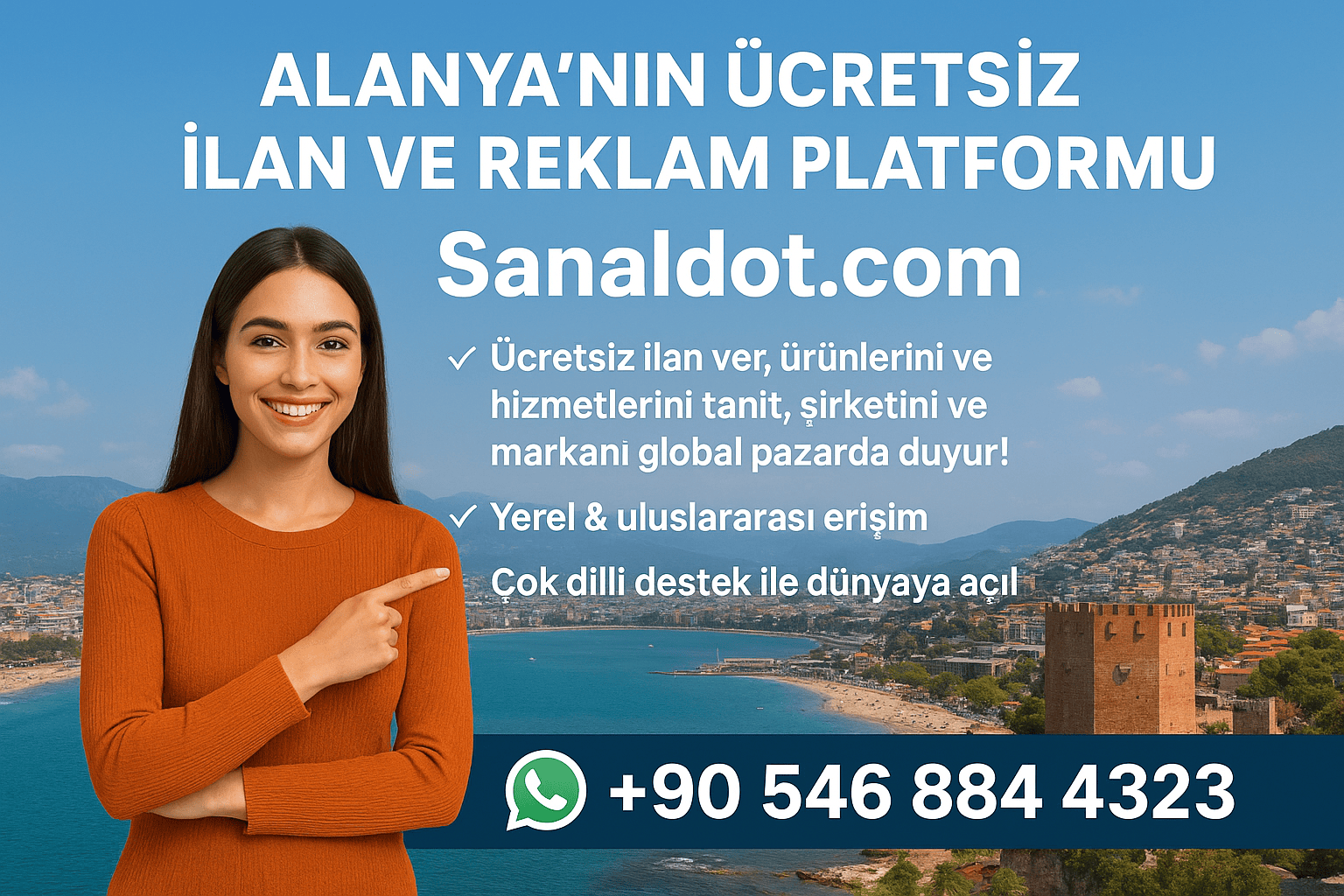 Alanya’nın Ücretsiz İlan ve Reklam Platformu – Sanaldot.com